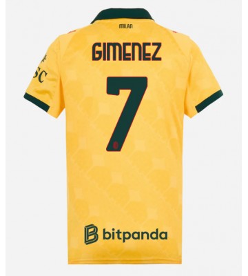 AC Milan Santiago Gimenez #7 Replica Third Stadium Shirt for Women 2025-26 Short Sleeve